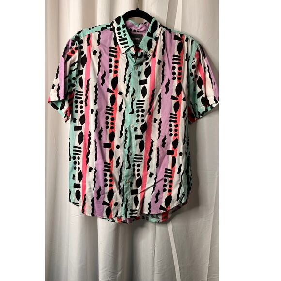 Bonobos Other - Bonobos Riviera Short Sleeve 90's Bold Geometric Abstract M